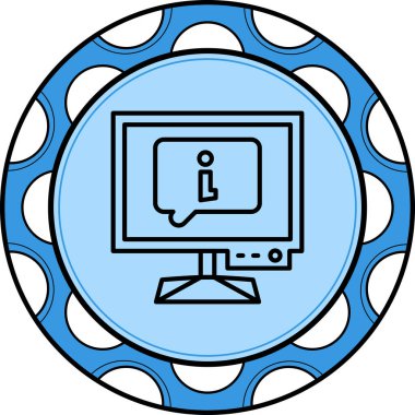 ileti web simgesi vektör illüstrasyonu