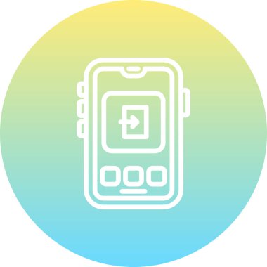 Mobil Çıkış Stili Düz Kullanıcı Arayüzü Özelliği