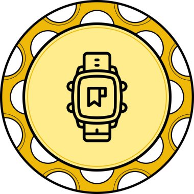 Akıllı Saat Kitabı Yüksek Kaliteli Modern Vektör Elemanını İşaretledi