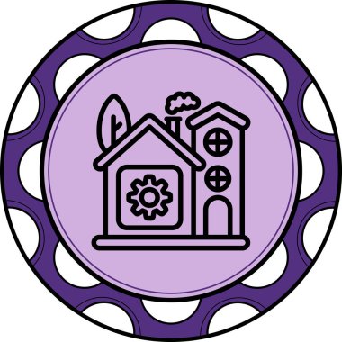 Ev Ayarlama Yaratıcı Fonksiyonel Web Grafik Sembolü