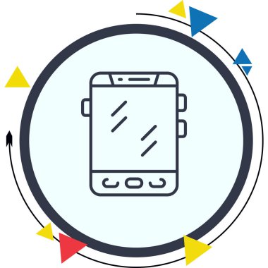 smartphone icon, vector illustration simple design illustration