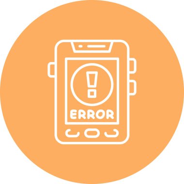 Hata web simgesi vektör illüstrasyonu