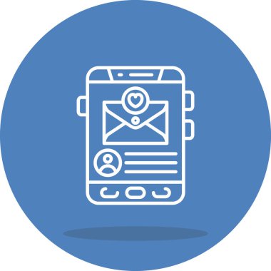 ileti web simgesi vektör illüstrasyonu