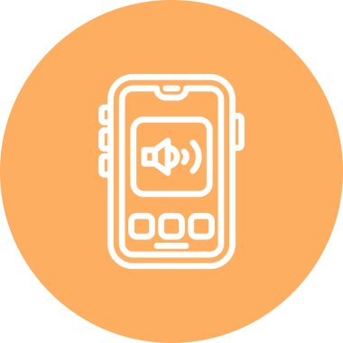 Ses web simgesi vektör illüstrasyonu