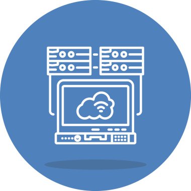 Yapay Zeka Çizgisi Simgesi Basit Görüntü Beyaz Arkaplanda İzole Edildi