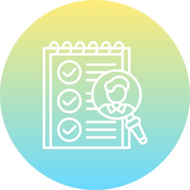 İşe alım web simgesi vektör illüstrasyonuName