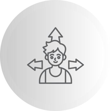 Esneklik web simgesi vektör illüstrasyonu