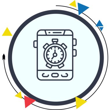 akıllı telefon simgesi, vektör illüstrasyonu basit tasarım