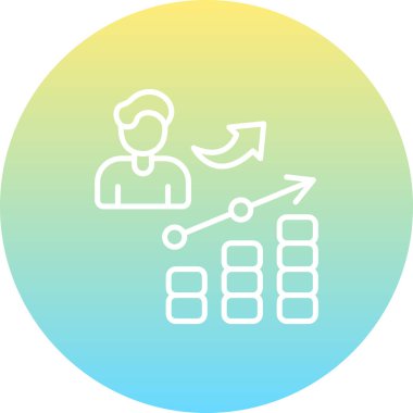 büyüme web simgesi vektör illüstrasyonu