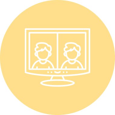  toplantı simgesi vektör illüstrasyon tasarımı