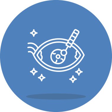 Göz ağ ikonu vektör illüstrasyonu