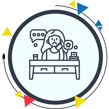 Hayal kuran web simgesi vektör illüstrasyonu