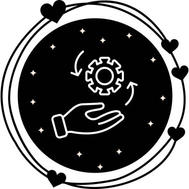 yönetim web simgesi vektör illüstrasyonu