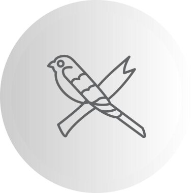 Barn Swallow ikon vektör illüstrasyon tasarımı