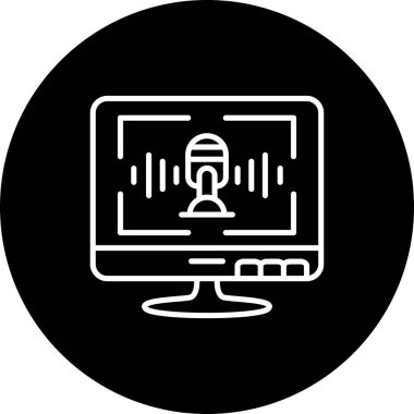 Ses Tanıma Ağı vektör çizimi