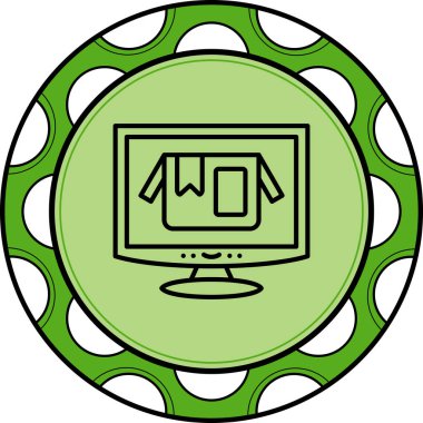 ürün web simgesi vektör illüstrasyonu