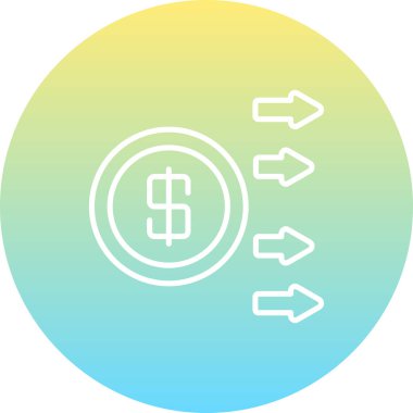 Yatırım web simgesi vektör illüstrasyonu