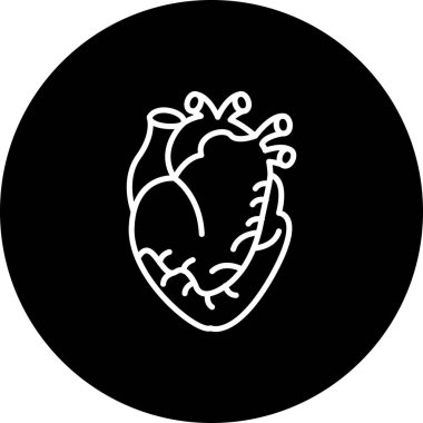 kalp web simgesi vektör illüstrasyonu