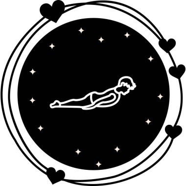 Çekirdek Pozu Web simgesi vektör çizimi