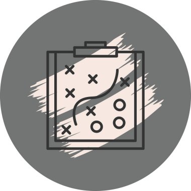 Strateji modern simgesinin vektör çizimi