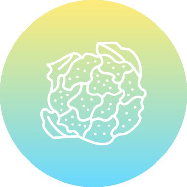 organik gıda. Karnabahar simgesi aşçılık uygulamaları için uygundur.