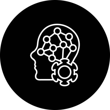 Deep Learning web simgesi vektör çizimi