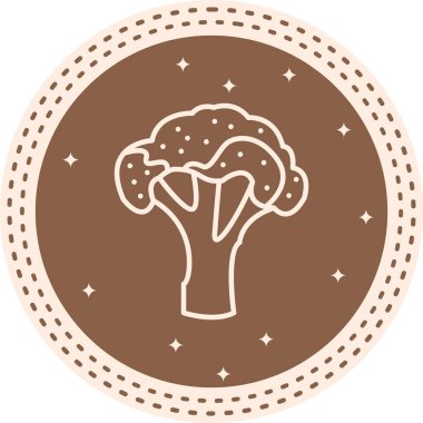 Brokoli web simgesi vektör çizimi