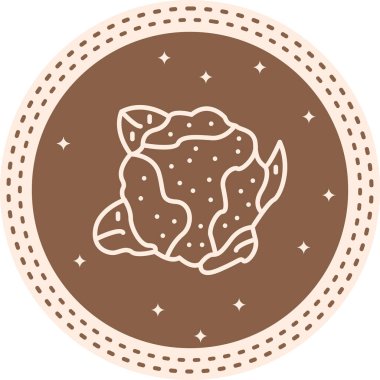 organik gıda. Karnabahar simgesi aşçılık uygulamaları için uygundur.