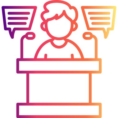 konuşma web simge vektör çizim