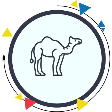 Deve Simgesi Vektör tasarımı