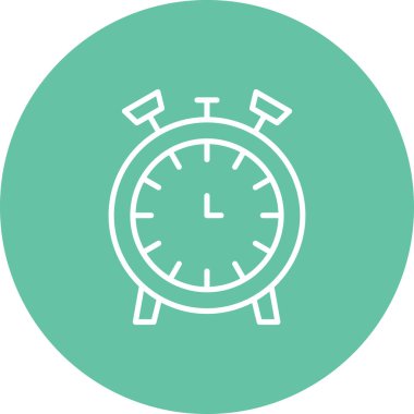 Alarm çizgisi simgesi, vektör illüstrasyonu