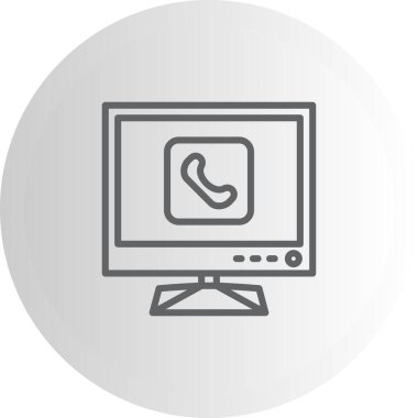 Telefon web simge vektör çizim