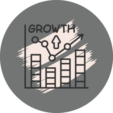 büyüme web simgesi vektör illüstrasyonu