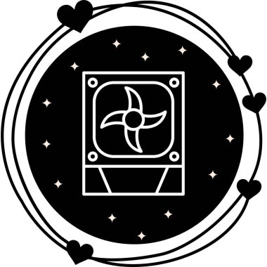 Daha serin ağ simgesi vektör illüstrasyonu