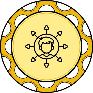 Viral web simgesi vektör illüstrasyonu