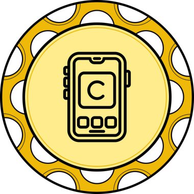 telif hakkı web simgesi vektör illüstrasyonu