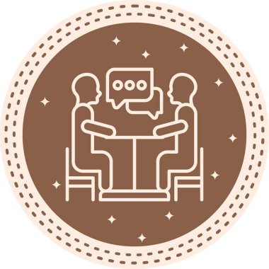  toplantı simgesi vektör illüstrasyon tasarımı