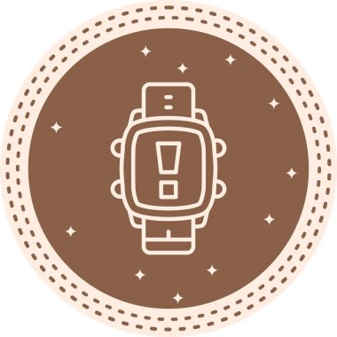 Uyarı Ağ ikonu vektör illüstrasyonu