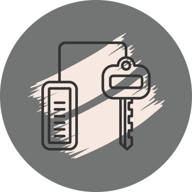 Birleşik Anahtar Eşsiz Yenilikçi Dijital Grafik Sembolü