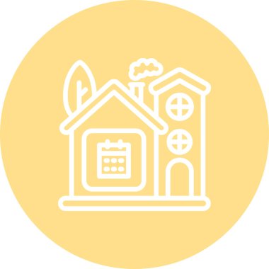 Ev Takvimi Özel Vektör Tasarımı Varlığı