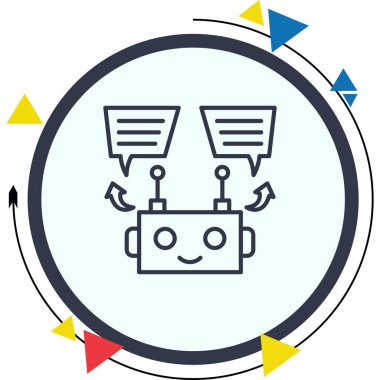 Chatbot Yüksek Çözünürlüklü Minimum Vektör Tasarımı