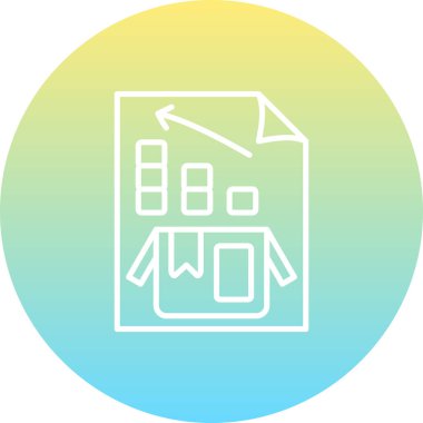 rapor web simgesi vektör illüstrasyonu