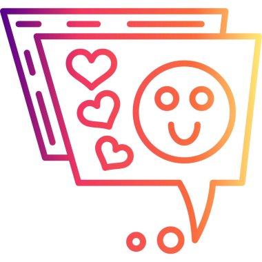 ileti web simgesi vektör illüstrasyonu