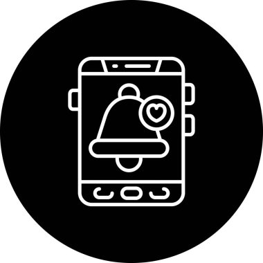 Anımsatıcı modern simgesinin vektör illüstrasyonu