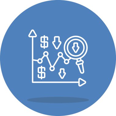 Risk simgesi vektör illüstrasyon tasarımı