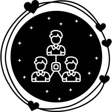Delegasyon web simgesi vektör illüstrasyonu
