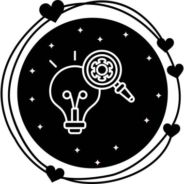 araştırma web simgesi vektör illüstrasyonu