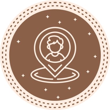 konum web simgesi vektör illüstrasyonu