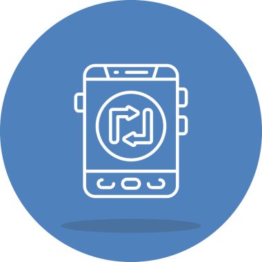 Web simgesi vektör illüstrasyonunu yeniden yükle