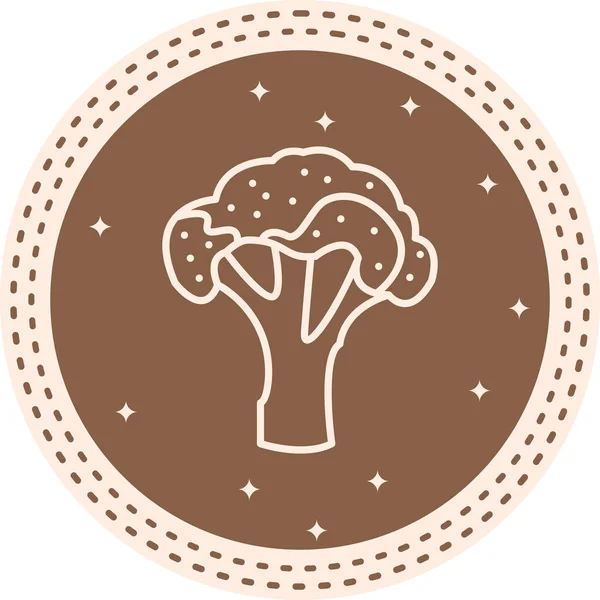 Brokoli web simgesi vektör çizimi